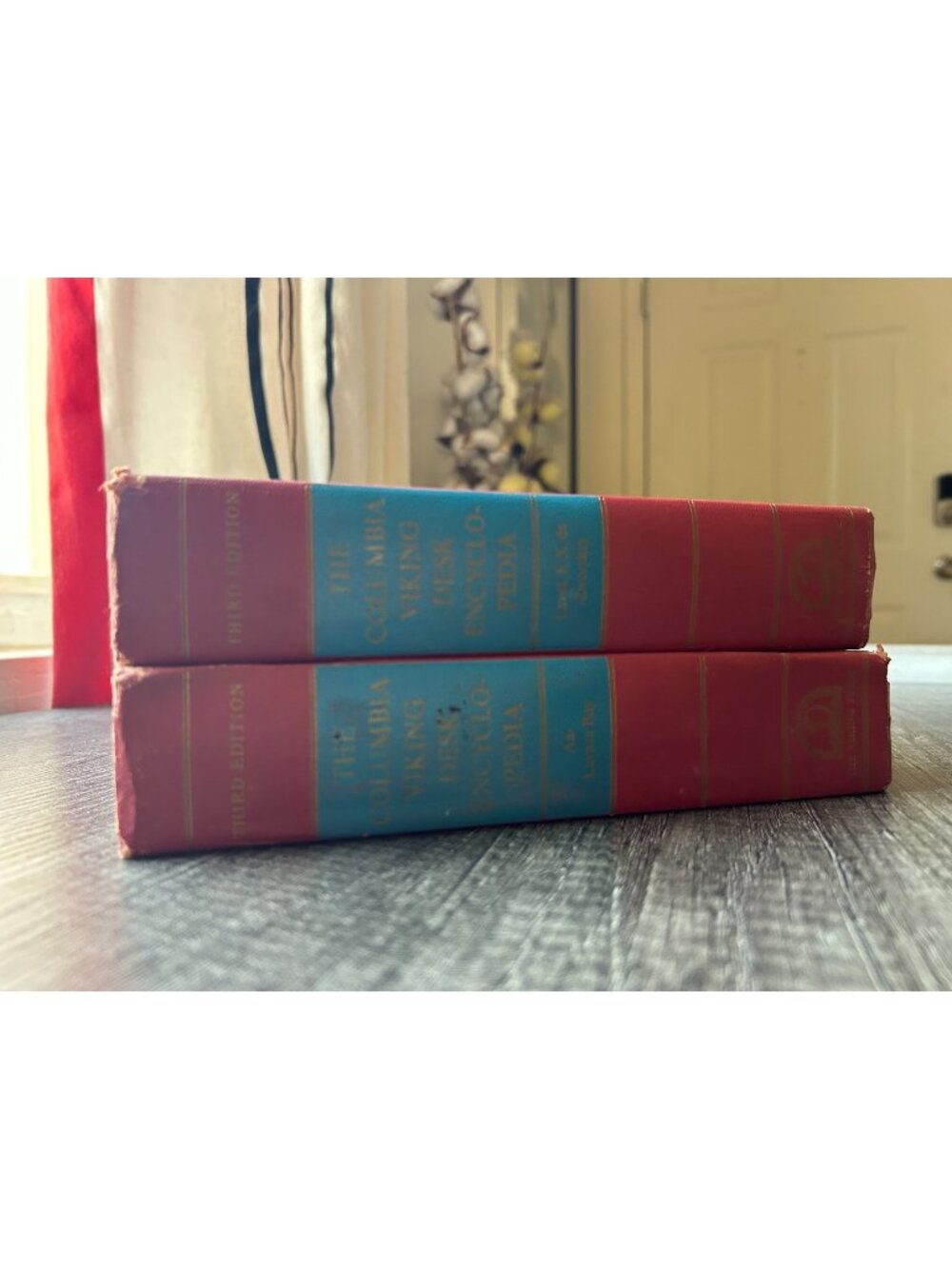 Columbia-Viking Desk Encyclopedia 2 Vol Set 1968 3rd Ed Illustrated Viking Press